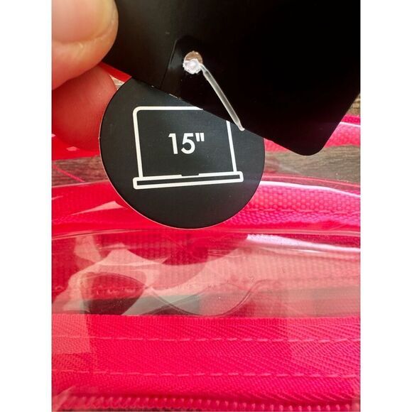 Hurley Clear Daypack Backpack-Hyper Pink - NWT - Picture 7 of 7